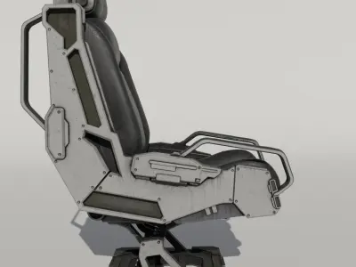 Sci-Fi chair v3 3D model