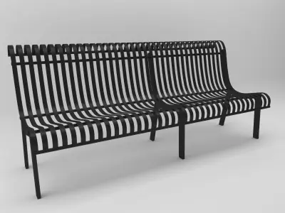 Bench Park 2 3D model