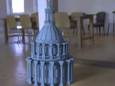 Kings Tower Fantasy baroque 3D model