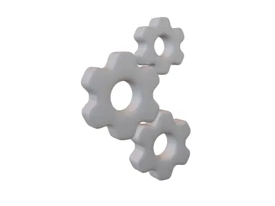 Setting Symbol v3 002 Low-poly 3D model