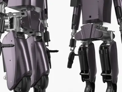  Automation Biped Robot Purple 