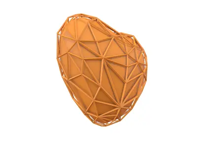 Stylish Heart V4 007 Low-poly 3D model