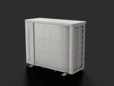 Air Cooler Outdoor game asset Low-poly 3D model