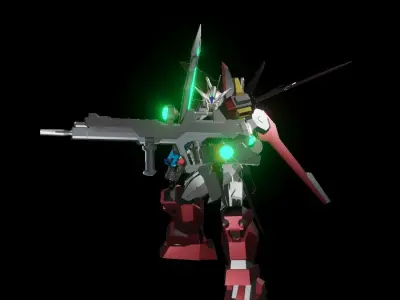 TheMechaNoid 5 gundam with lights 3D model