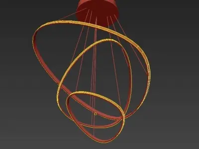 Modern LED Chandelier 3D model