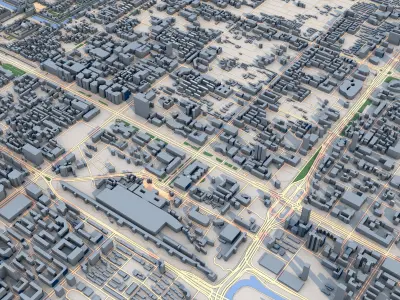 Beijing City China 3D model
