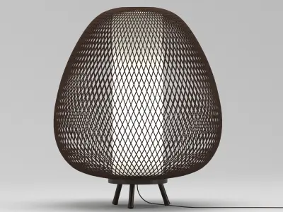 Twiggy egg lamp 3D model
