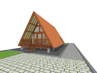 Triangle House 3D model