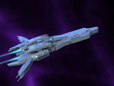 Spaceship futuristic 3D model