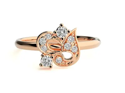 Women ring 3D print model 74