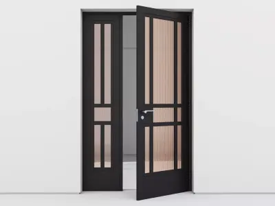 Aluminium door 117 3D model