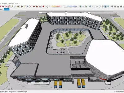 Sketchup Shopping Center F3 3D model