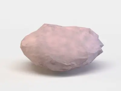 Pink rock Low-poly 3D model