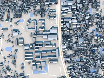 National University Gazipur City Bangladesh 3D model