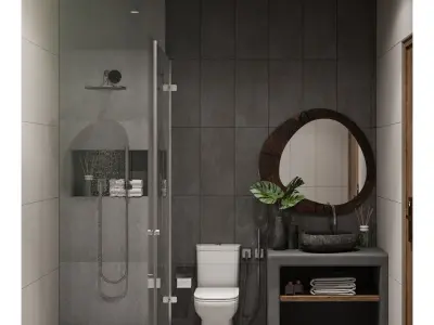 Bedroom interior scene 3dsmax corona render 3D model