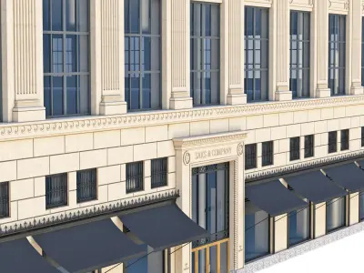 Saks 5th Ave New York building 3D model