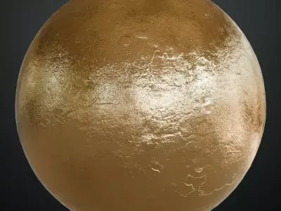 Gold Smudged PBR Seamless Texture