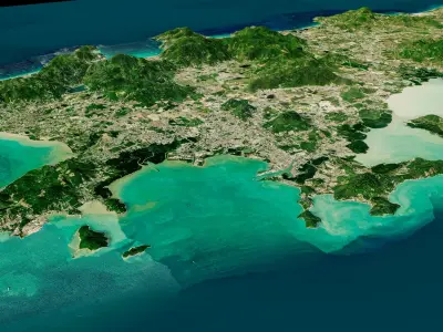 phuket island full 3d model terrain 3D model