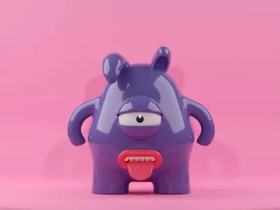 Monster - 3D model toy Low-poly 3D model