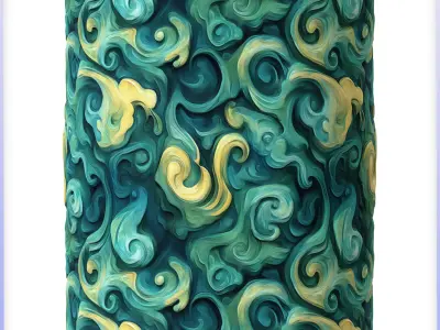 Stylized Water Seamless Texture Texture