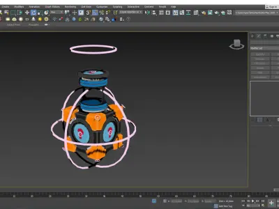 Box and capsule animation 3d model Low-poly 3D model