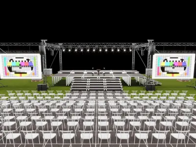 Event Stage Design 3D model
