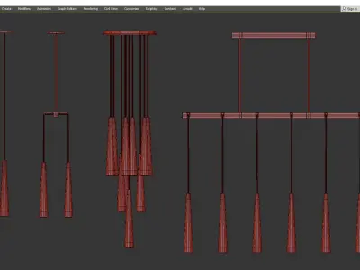 APOLLINAIRE CHANDELIER Low-poly 3D model