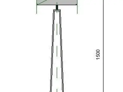KLABB Floor lamp 3D model