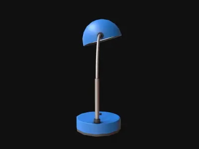 Desk Lamp Low-poly 3D model 9