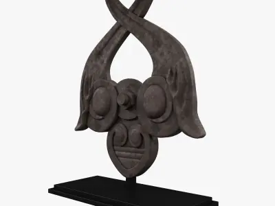 Restoration Hardware  18th wall anchor table lamp Low-poly 3D model