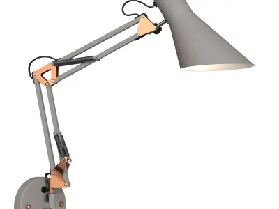 Norden 01032-1 gray office table lamp 3D model