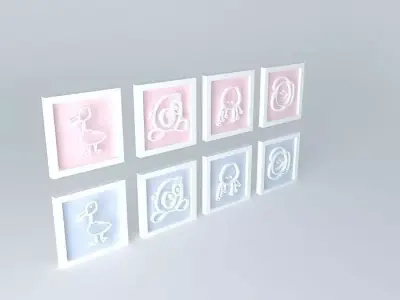 Baby wall decoration Free 3D model