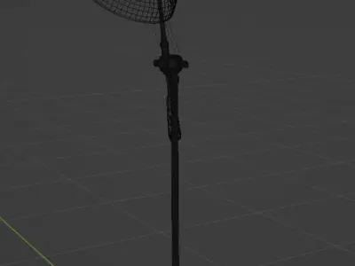 Lamp- Large Metal Floor Lamp Low-poly 3D model