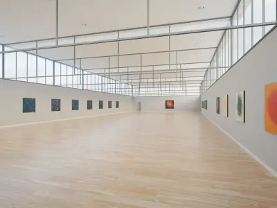 Art Museum Gallery Interior 38 Low-poly 3D model