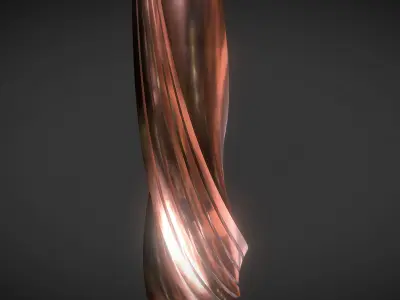 Copper Worn Tower 3D model