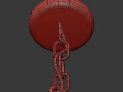 Florence 4 Light Mini Chandelier 3D model