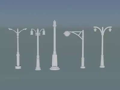 Light Post Models for Urban Design Projects 3D print model