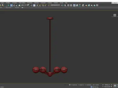 Ace Chandelier Low-poly 3D model
