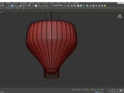 Fabbian saya chandelier Low-poly 3D model