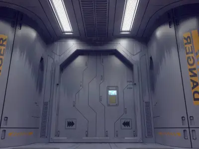 sci-fi set model and textures v4 3D model
