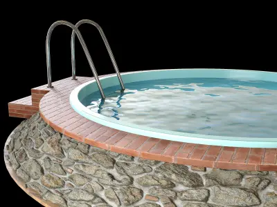 Swimming pool 02 3D model