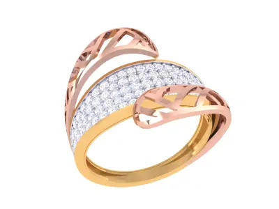  Women Ring MTL 3dm STL OBJ FBX Details 3D print model 105