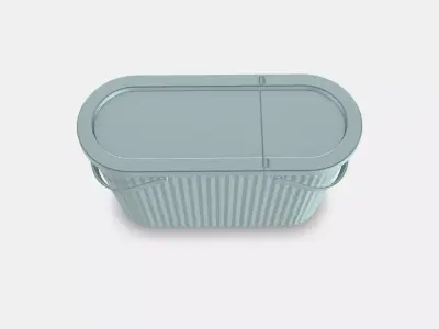 DAMMANG Bin with lid Low-poly 3D model