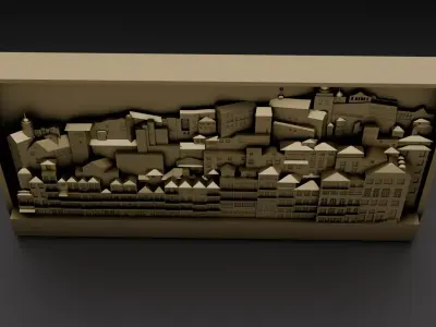 Porto city 3D print model