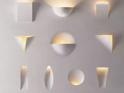 Wall lamp combination 3D Model Pack