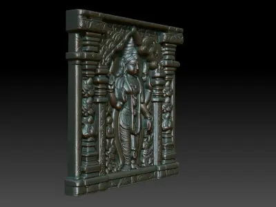 Indian Temple Wall basrelief 17 240614 3D print model