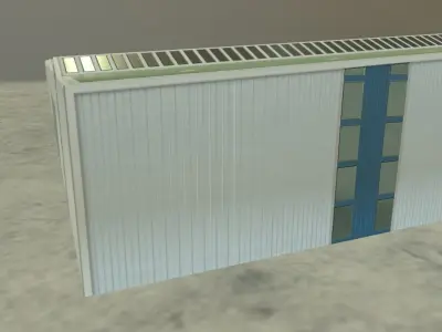 EDDB Hangar 6 Low-poly 3D model