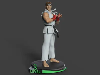 Ryu Street Fighter Alpha 3D print model