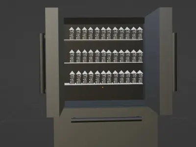Malk Fridge  Free 3D model