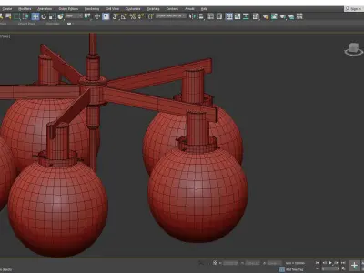 Hans Agne Jakobsson Ceiling Lamp Low-poly 3D model